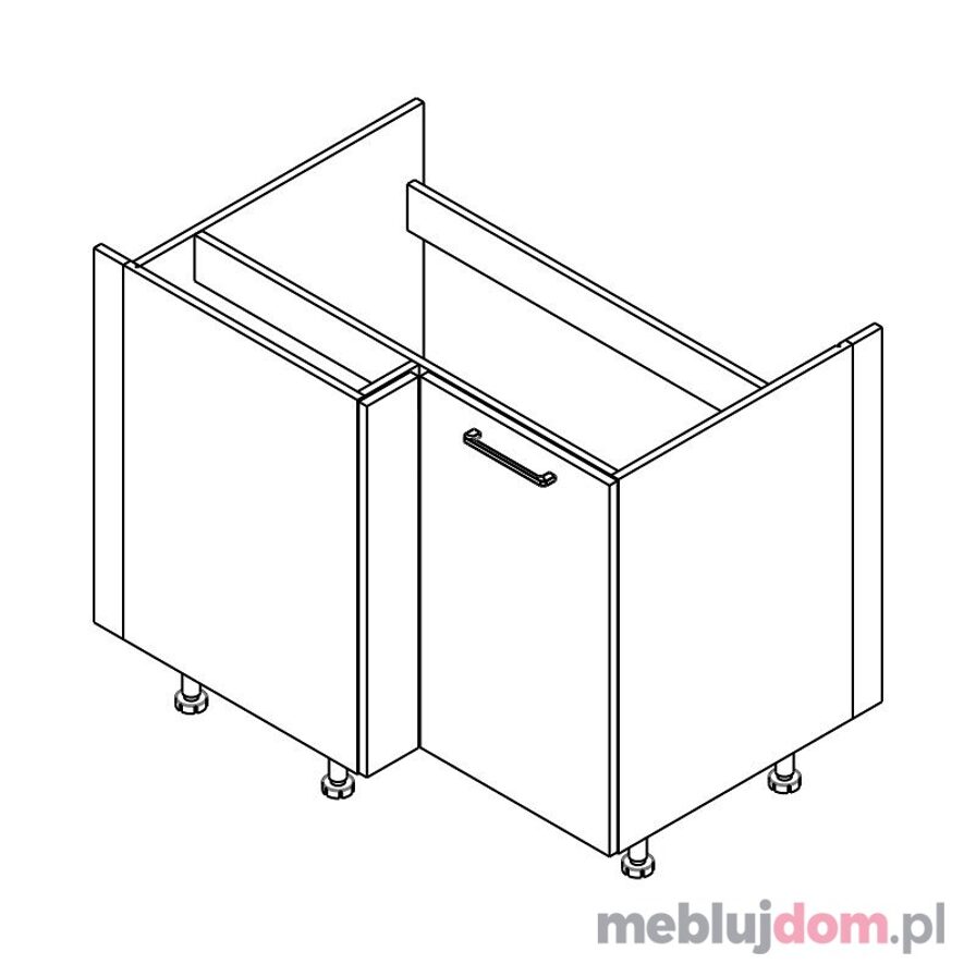 Szafka MONO DRZ 100x70 Zlewozmywak narożna lewostronna