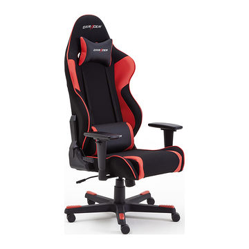 Sportowy fotel gamingowy DX RACER R1 tkanina z poduszkami