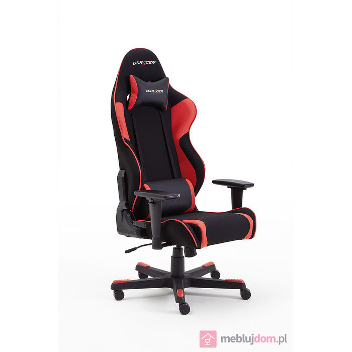 Sportowy fotel gamingowy DX RACER R1 tkanina z poduszkami