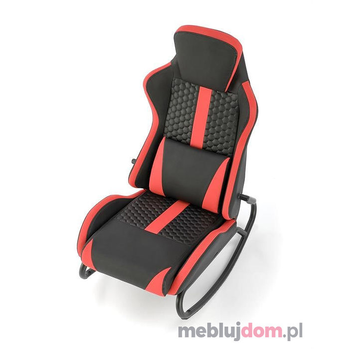 Fotel na płozach GAMER Halmar czarno-czerwony