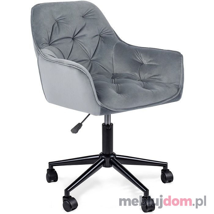 Szary fotel obrotowy MILAN 2