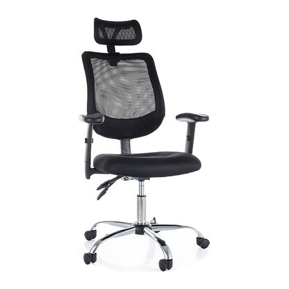 Fotel ergonomiczny Q-118 R Signal kolor czarny przód