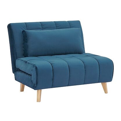 Fotel rozkładany BILLY VELVET Signal Szary OUTLET