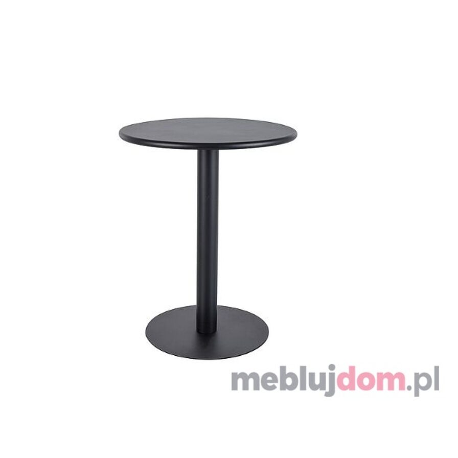 Czarny metalowy okrągły stół barowy PUB Signal
