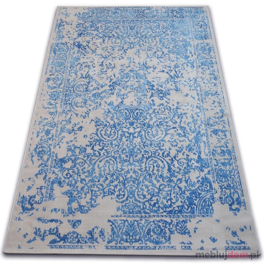 Dywan Vintage 22208/053 niebieski / szary rozeta klasyczny