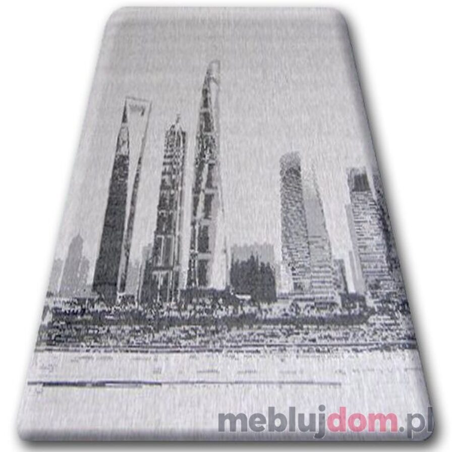DYWAN SZNURKOWY SIZAL FLOORLUX 20240 srebrny / czarny