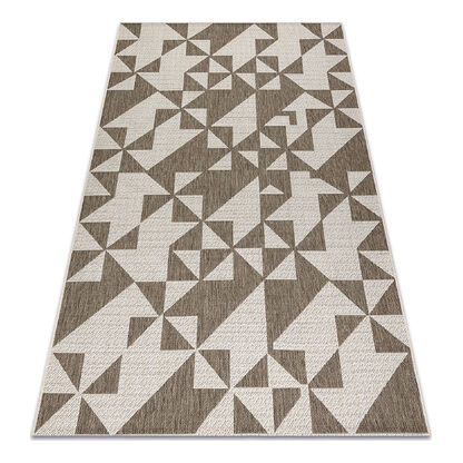 DYWAN SZNURKOWY SIZAL FLOORLUX 20489 champagne / taupe TRÓJKĄTY