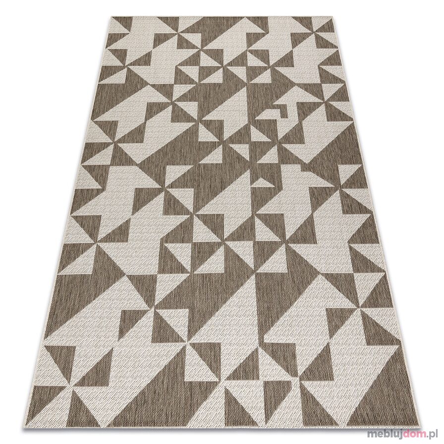 DYWAN SZNURKOWY SIZAL FLOORLUX 20489 champagne / taupe TRÓJKĄTY