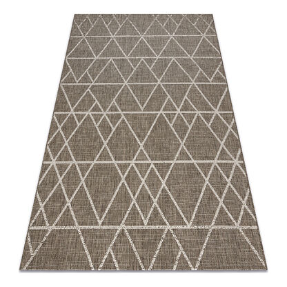 DYWAN SZNURKOWY SIZAL FLOORLUX 20508 taupe / champagne TRÓJKĄTY