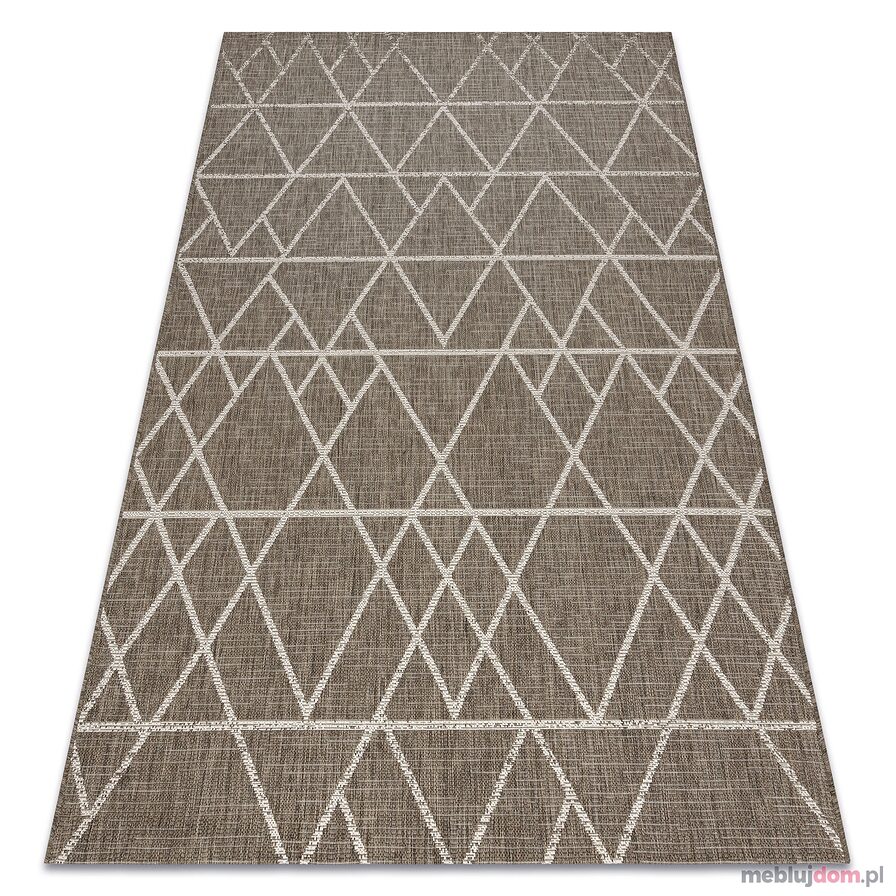DYWAN SZNURKOWY SIZAL FLOORLUX 20508 taupe / champagne TRÓJKĄTY