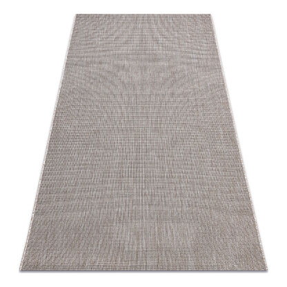 DYWAN SZNURKOWY SIZAL FLOORLUX 20580 gładki, jednolity, jednokolorowy - srebrny / czarny