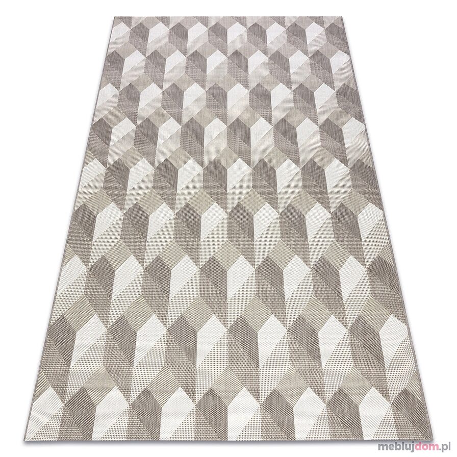 Dywan SZNURKOWY SIZAL FLAT 48624/686 KOSTKI 3D