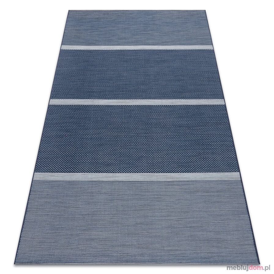 Dywan SZNURKOWY SIZAL COLOR 47011/309 Pasy Niebieski