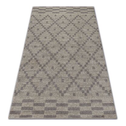 Dywan SOFT 8047 RUTA BOHO krem / jasny brąz