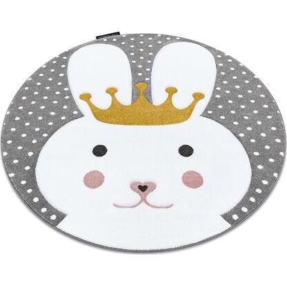 Dywan PETIT BUNNY KRÓLICZEK KRÓLIK koło szary