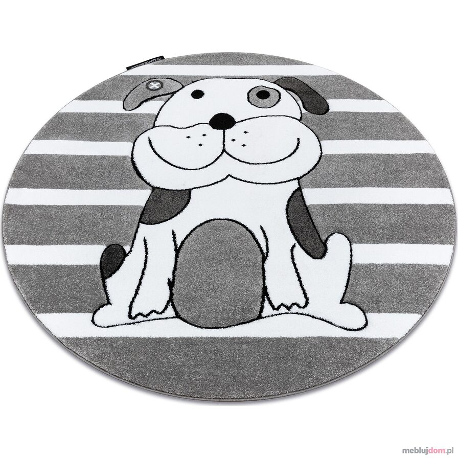 Dywan PETIT PUPPY PIESEK SZCZENIAK koło szary