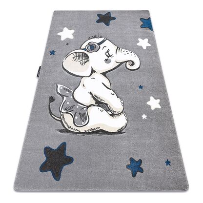 Dywan PETIT ELEPHANT SŁONIK GWIAZDKI szary