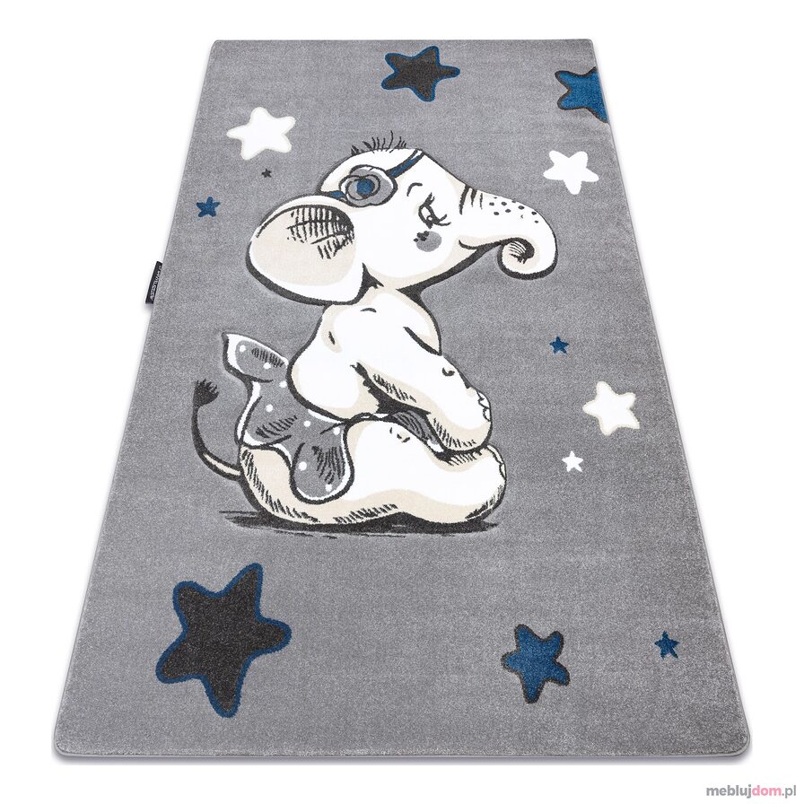 Dywan PETIT ELEPHANT SŁONIK GWIAZDKI szary