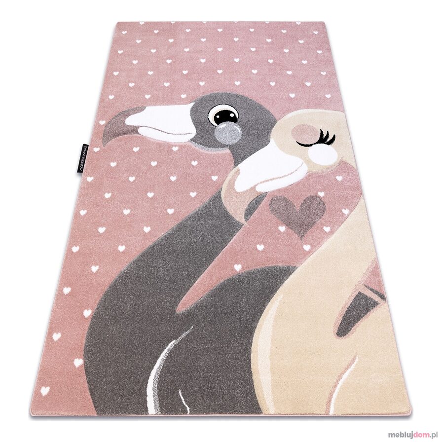 Dywan PETIT FLAMINGOS FLAMINGI SERDUSZKA różowy