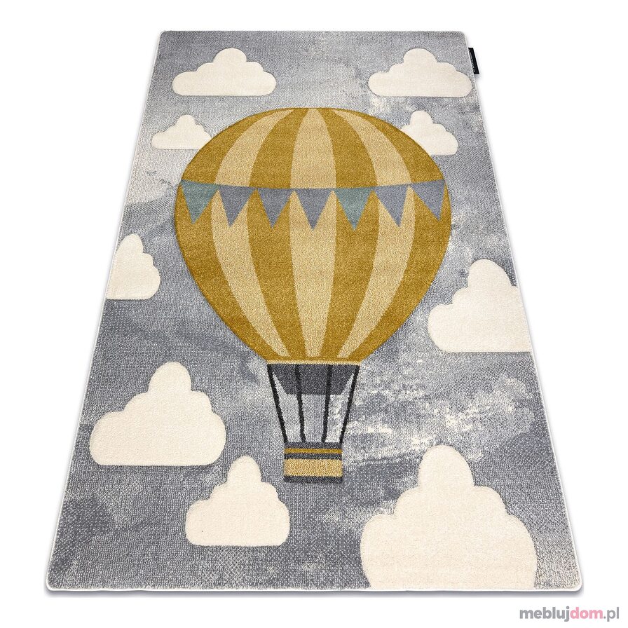 Dywan PETIT BALOON balon, chmurki szary