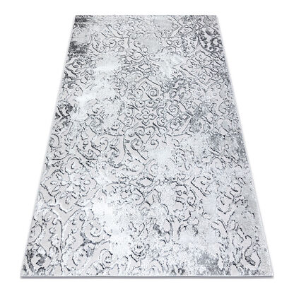 Dywan MEFE nowoczesny 8724 Ornament vintage przecierany - Strukturalny, dwa poziomy runa szary
