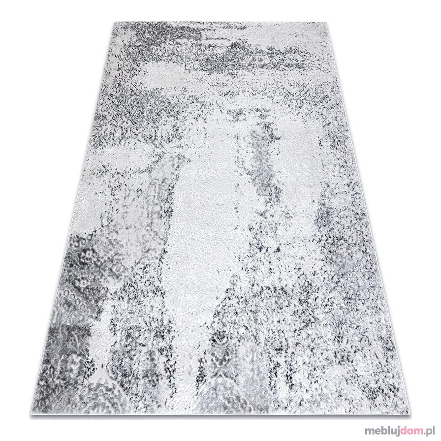 Dywan MEFE nowoczesny 8731 Przecierany vintage - Strukturalny, dwa poziomy runa szary