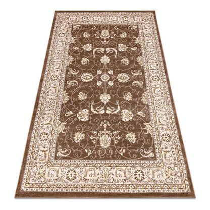 Dywan MEFE nowoczesny 2312 Ornament, ramka - Strukturalny, dwa poziomy runa ciemny beż