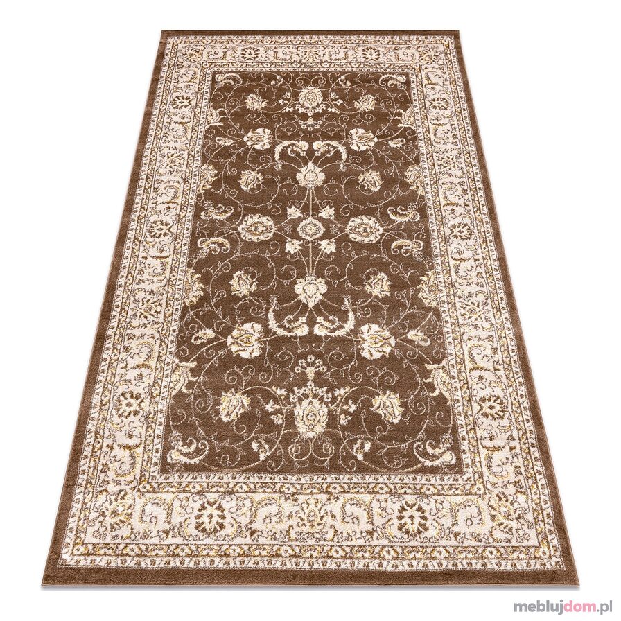 Dywan MEFE nowoczesny 2312 Ornament, ramka - Strukturalny, dwa poziomy runa ciemny beż