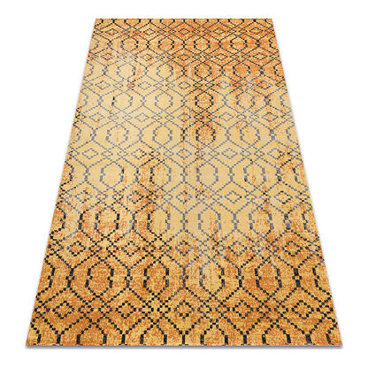 Dywan nowoczesny MUNDO D5751 glamour outdoor pomarańcz / czarny