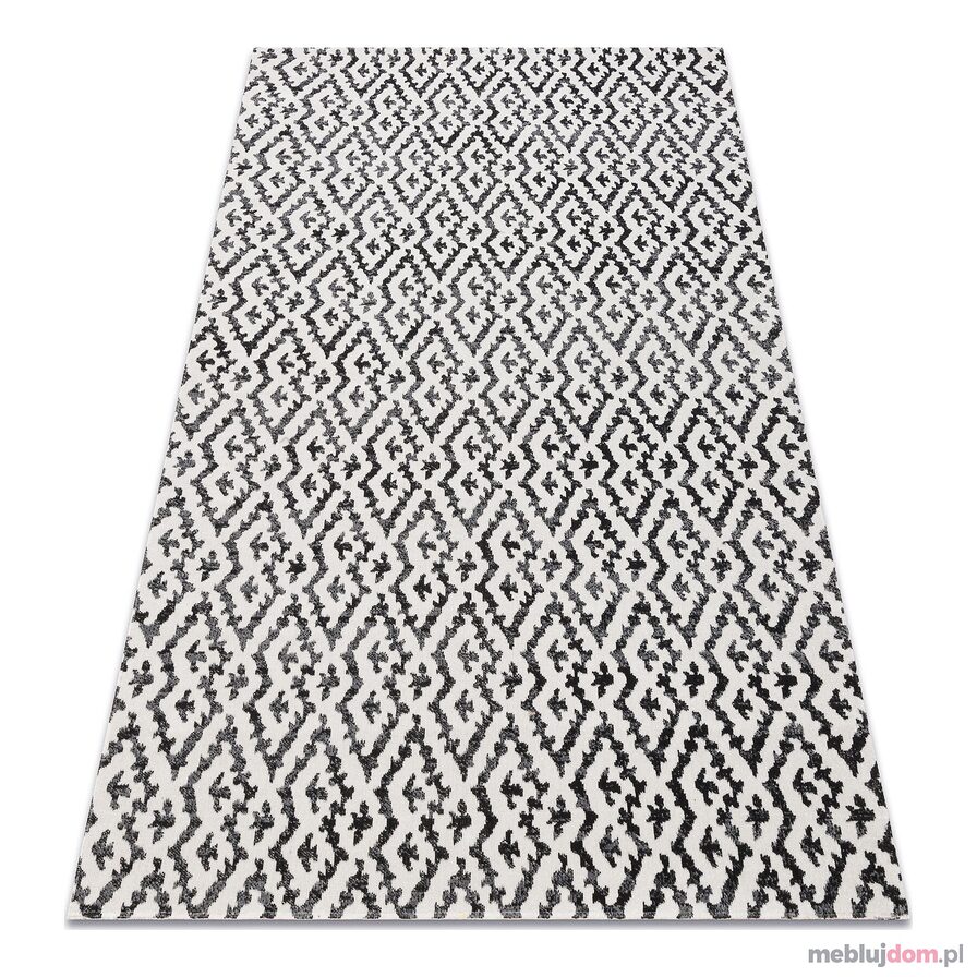 Dywan nowoczesny MUNDO E0621 geometryczny outdoor beż / czarny