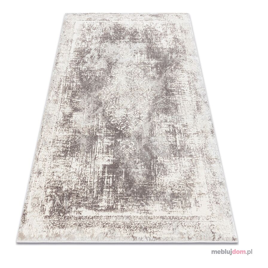 Dywan CORE W9784 Rozeta Vintage - Strukturalny, dwa poziomy runa, beż