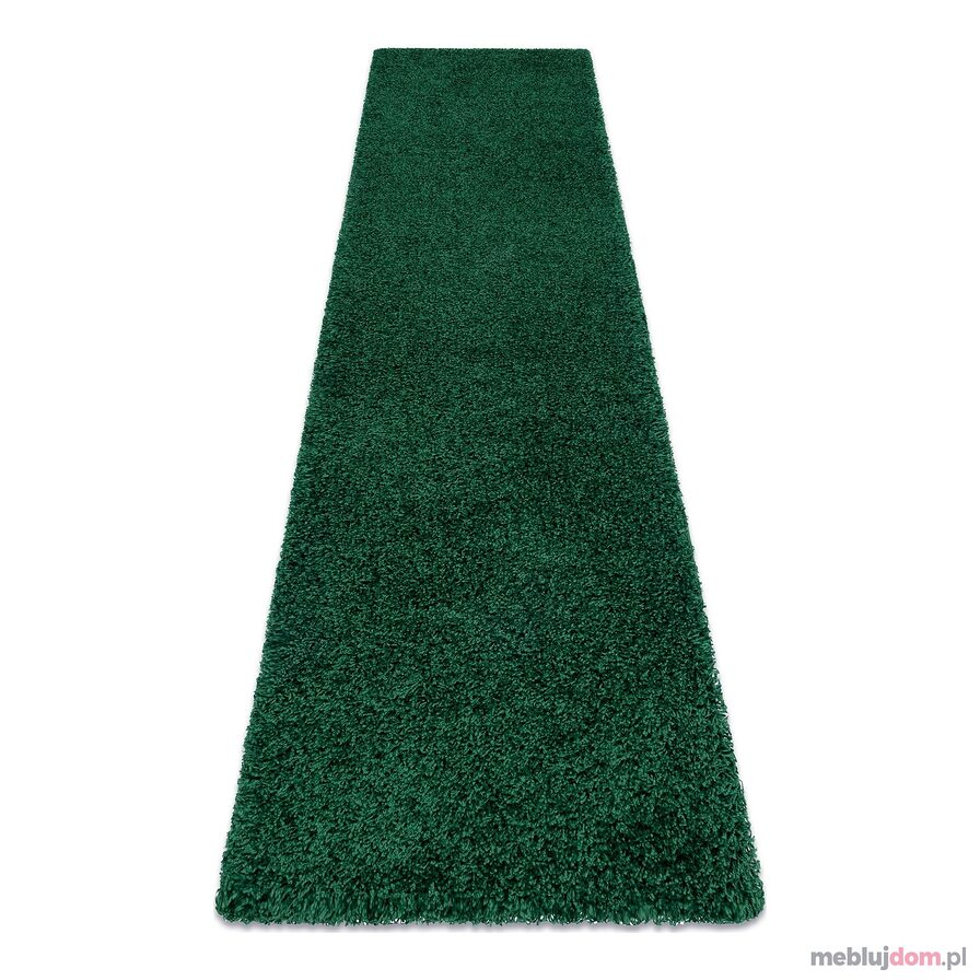 Dywan, Chodnik SOFFI shaggy 5cm butelkowa zieleń - do kuchni, przedpokoju, na korytarz