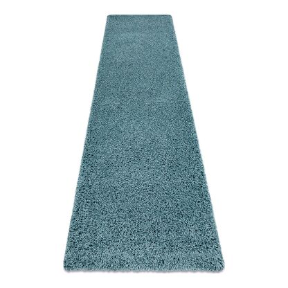 Dywan, Chodnik SOFFI shaggy 5cm niebieski - do kuchni, przedpokoju, na korytarz
