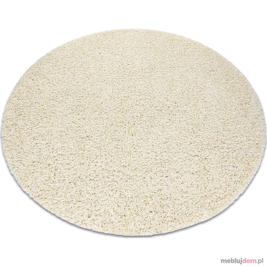 Dywan SOFFI koło shaggy 5cm krem