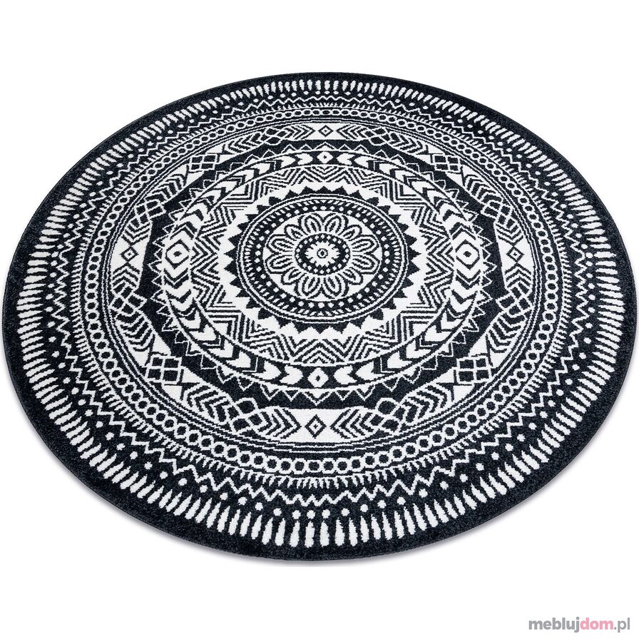 Dywan FUN Napkin serweta koło - czarny