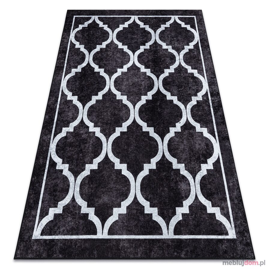 Dywan do prania MIRO 51639.806 Trellis kratka antypoślizgowy - czarny