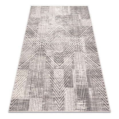 Dywan wełniany ANGEL 7890 / 52042 Jodełka, chevron beż / szary