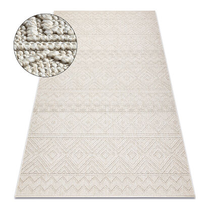 Dywan JERSEY 19234 krem - Romby, pętelkowy, strukturalny BOHO