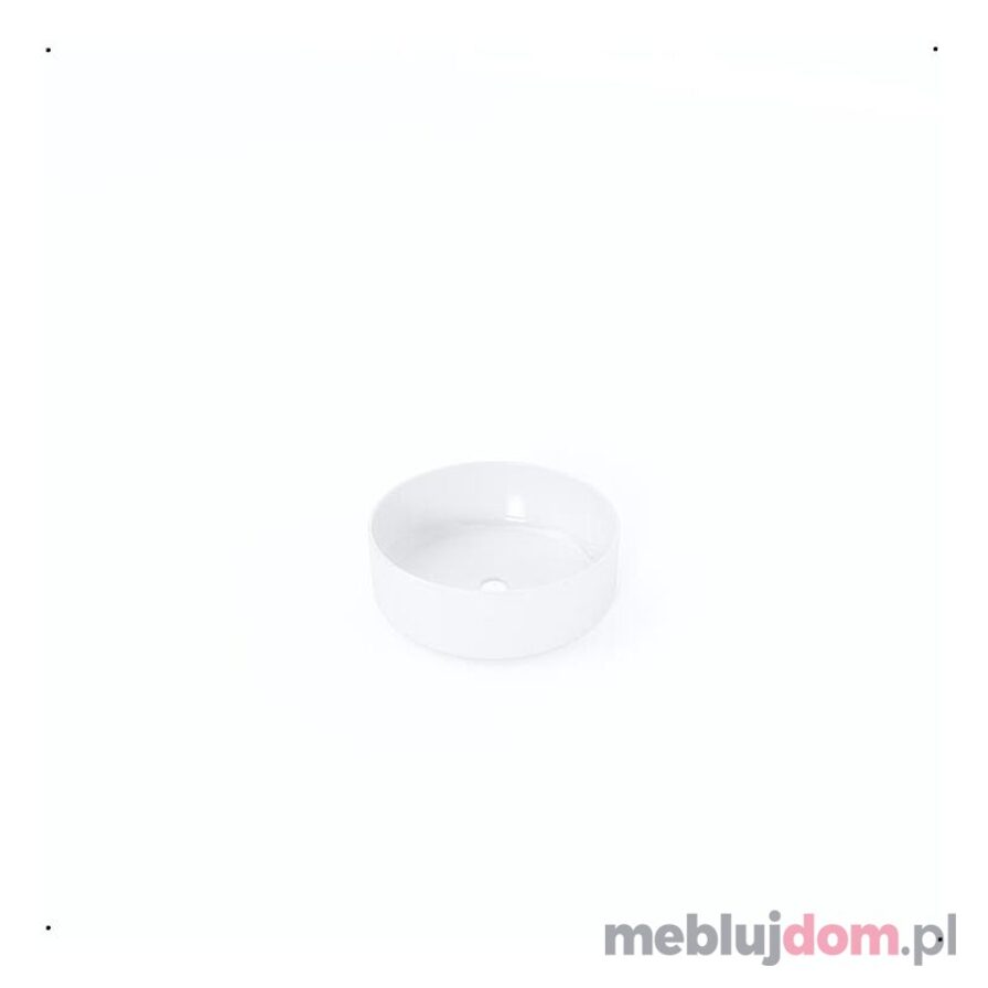 Biała okrągła umywalka nablatowa ceramiczna FASANO Halmar
