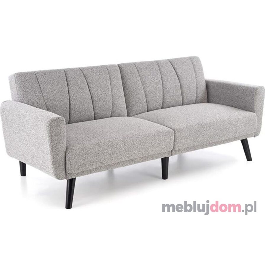 Popielata sofa rozkładana LARIX Halmar na niskich nóżkach