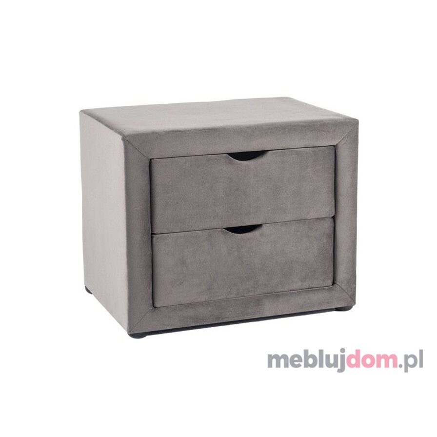 SZAFKA NOCNA ET-002 VELVET szary