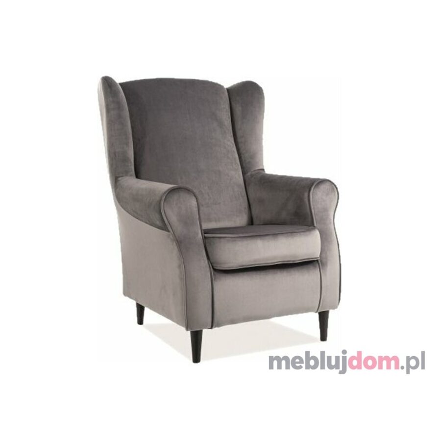 Fotel BARON Signal szary bluvel 14