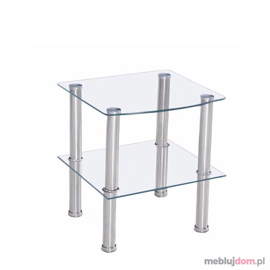 Szklany stolik kawowy CT-052 z półką pod blatem