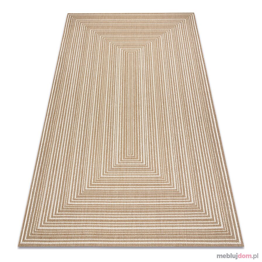 Dywan sizal FLAT 48962265 Geometryczny - beż naturalny kolor słomkowy, sznurkowy