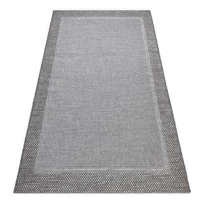 Dywan SZNURKOWY SIZAL BOHO 46201575 Ramka szary