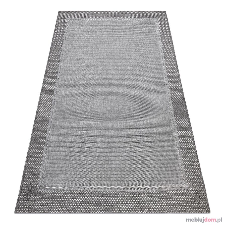 Dywan SZNURKOWY SIZAL BOHO 46201575 Ramka szary