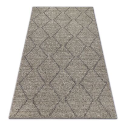 Dywan SOFT 8036 ROMBY ETNO krem / jasny brąz