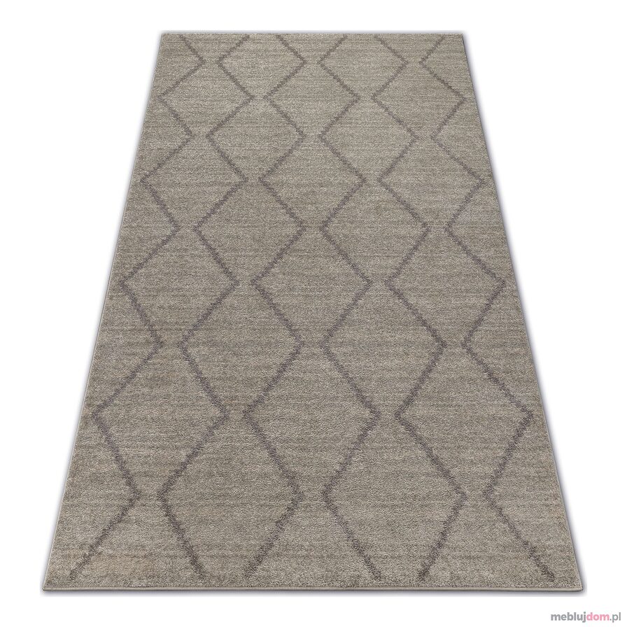 Dywan SOFT 8036 ROMBY ETNO krem / jasny brąz