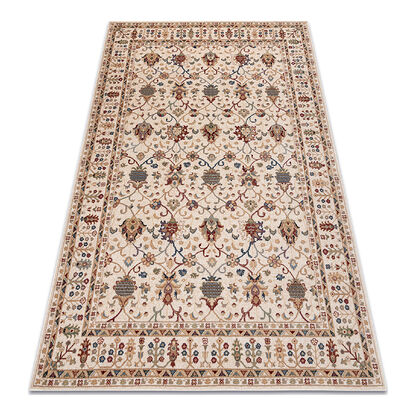 Dywan NAIN Ornament, ramka 1028/51053 beż / bordo / niebieski