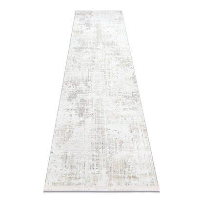 Dywan, chodnik DUKE 51374 krem - Vintage, strukturalny, bardzo miękki, frędzle